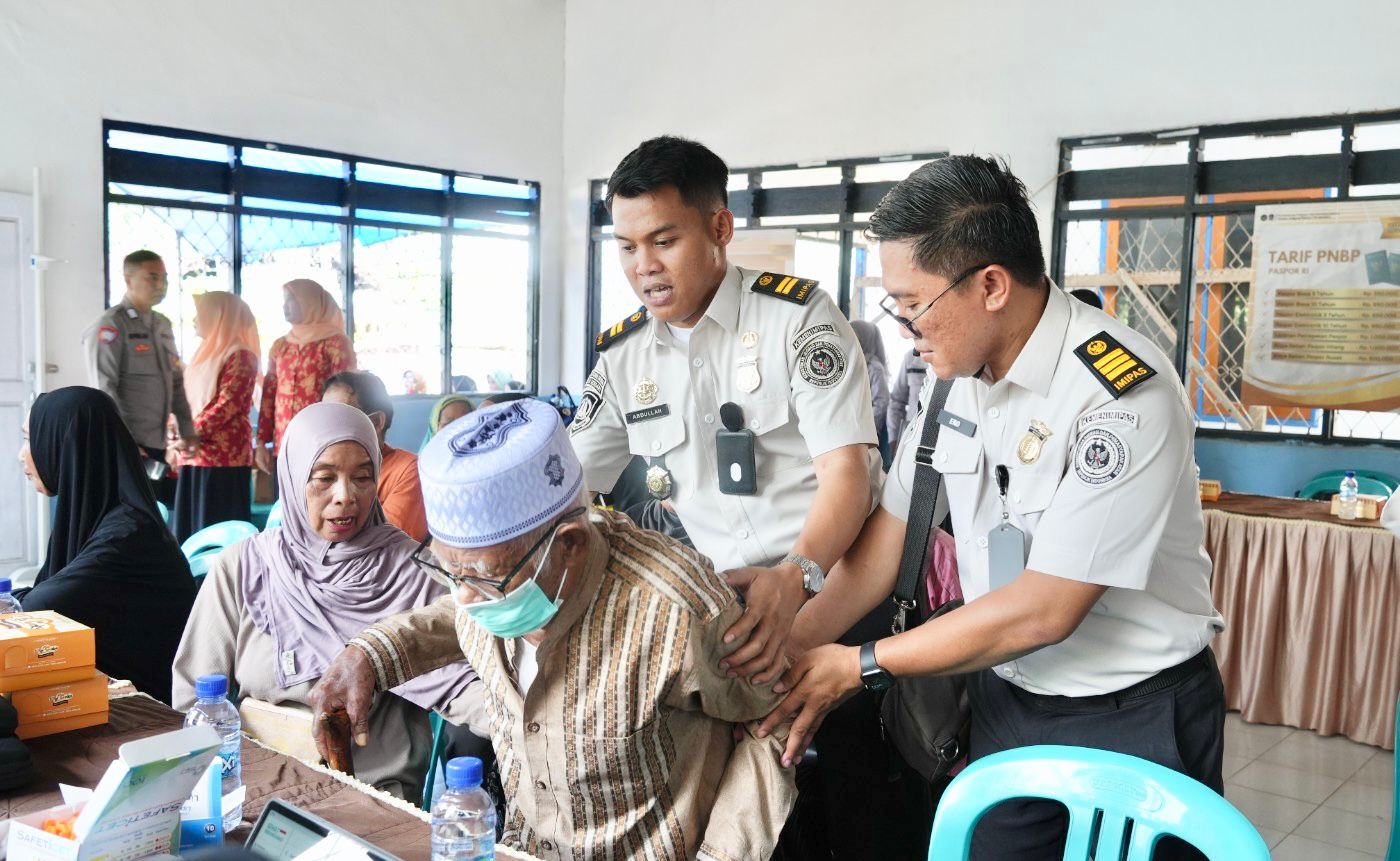 Dekat dengan Masyarakat, Imigrasi Kendari Gelar Pemeriksaan Kesehatan Gratis di Lalonggasumeeto