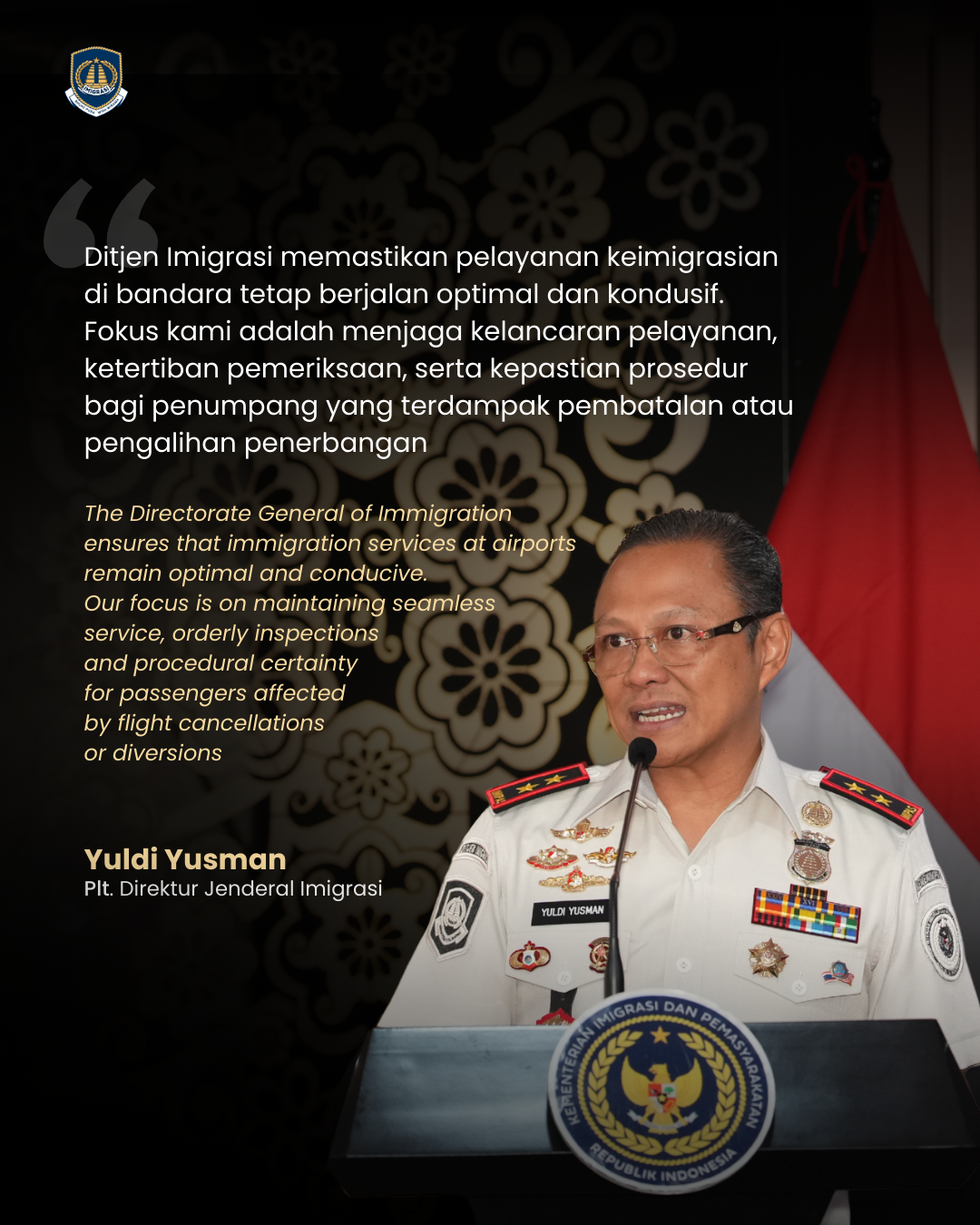 Imigrasi Antisipasi Dampak Penutupan Jalur Udara Timur Tengah